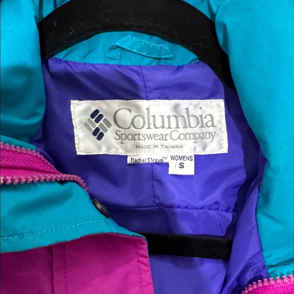 Vibrant Women's Ski Jacket in Purple and Pink
